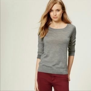LOFT 3/4 Length Lightweight Button Back Sweater